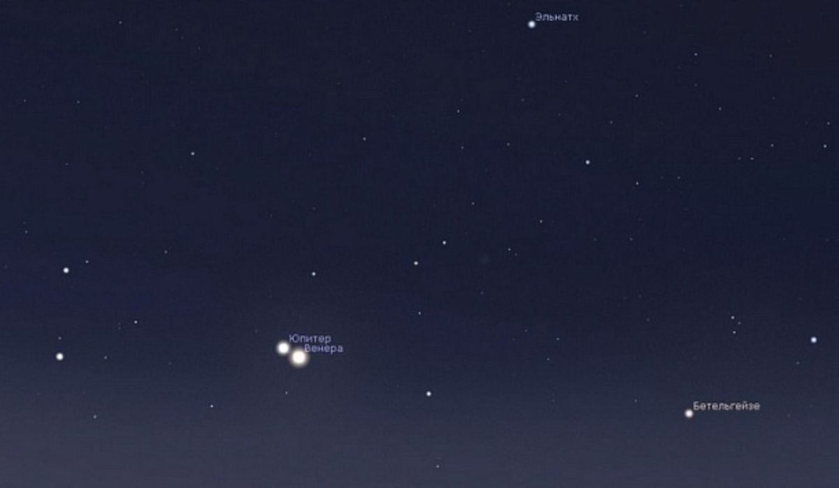 Жители Новосибирска увидят сближение Венеры и Юпитера в ночь на 12 августа